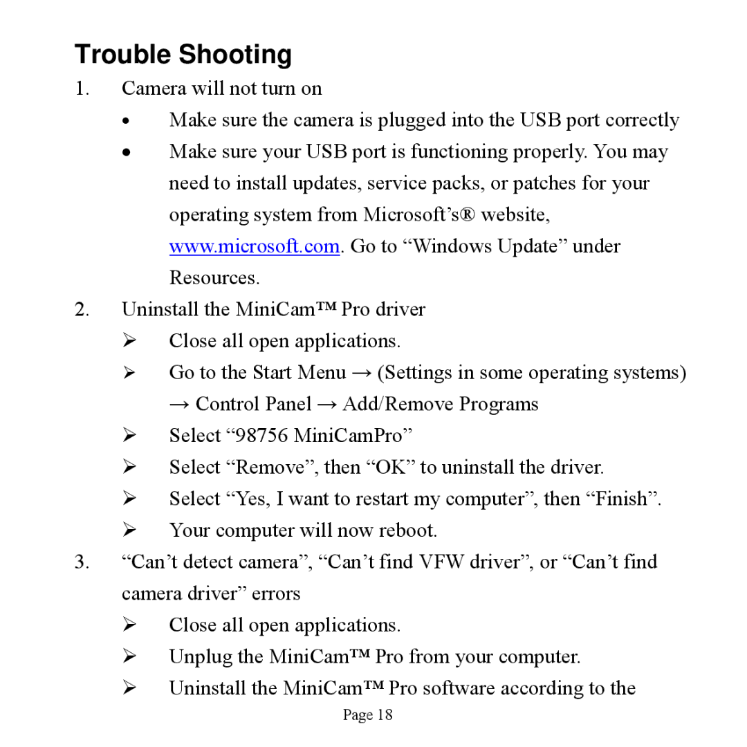 Jasco HO98756 user manual Trouble Shooting 