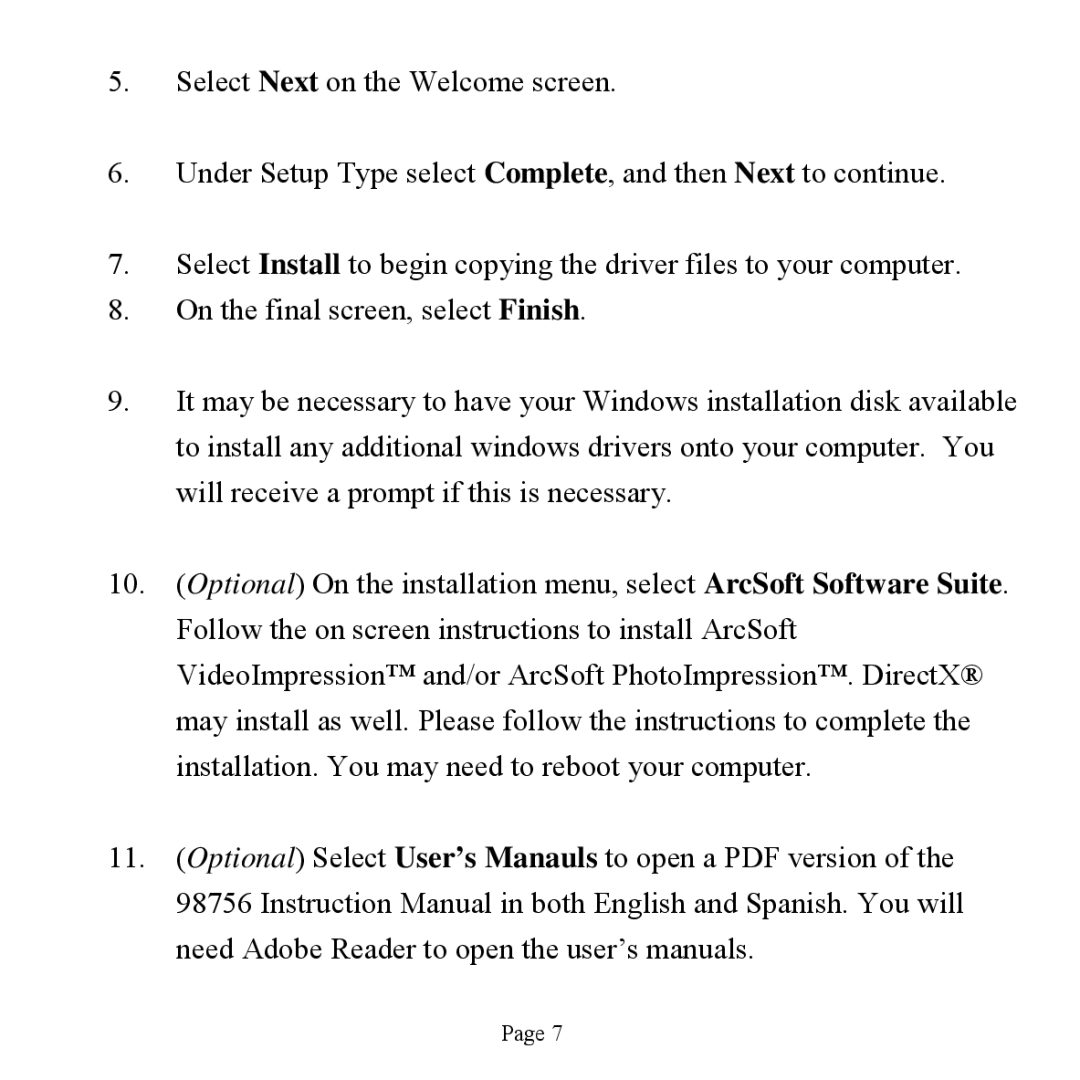 Jasco HO98756 user manual 