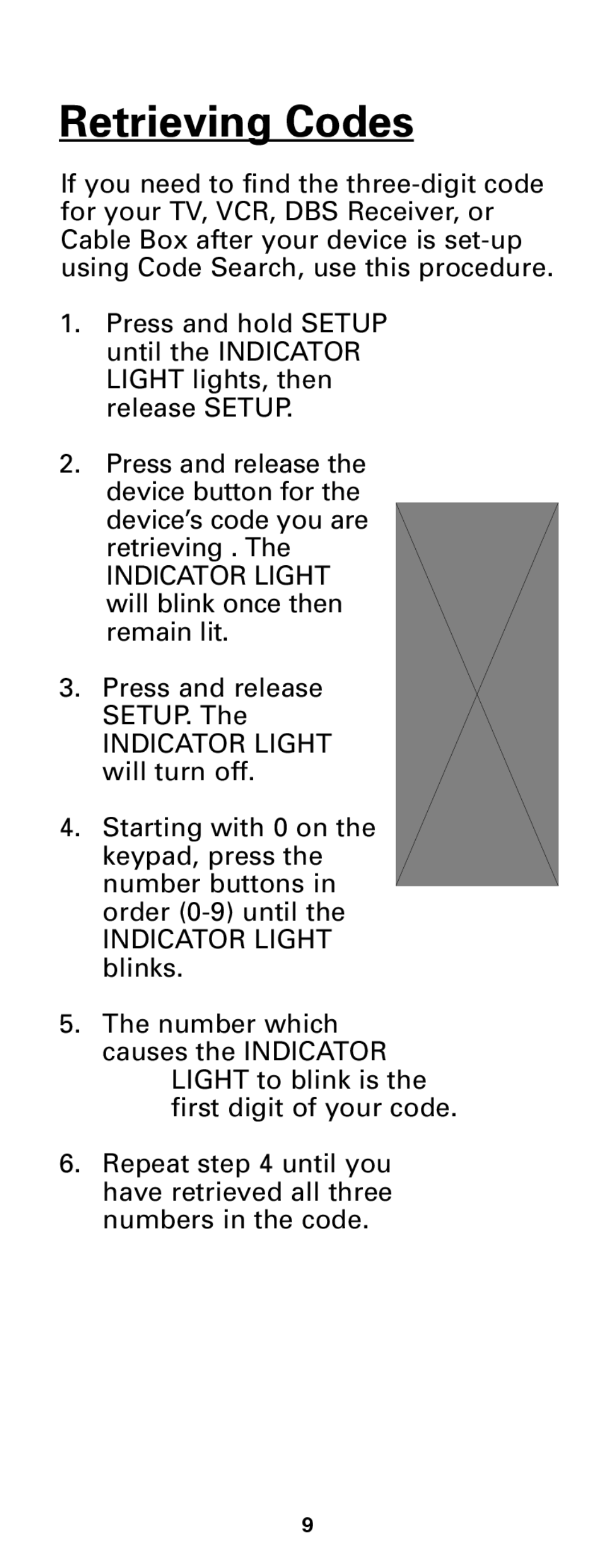 Jasco RM24933 instruction manual Retrieving Codes 