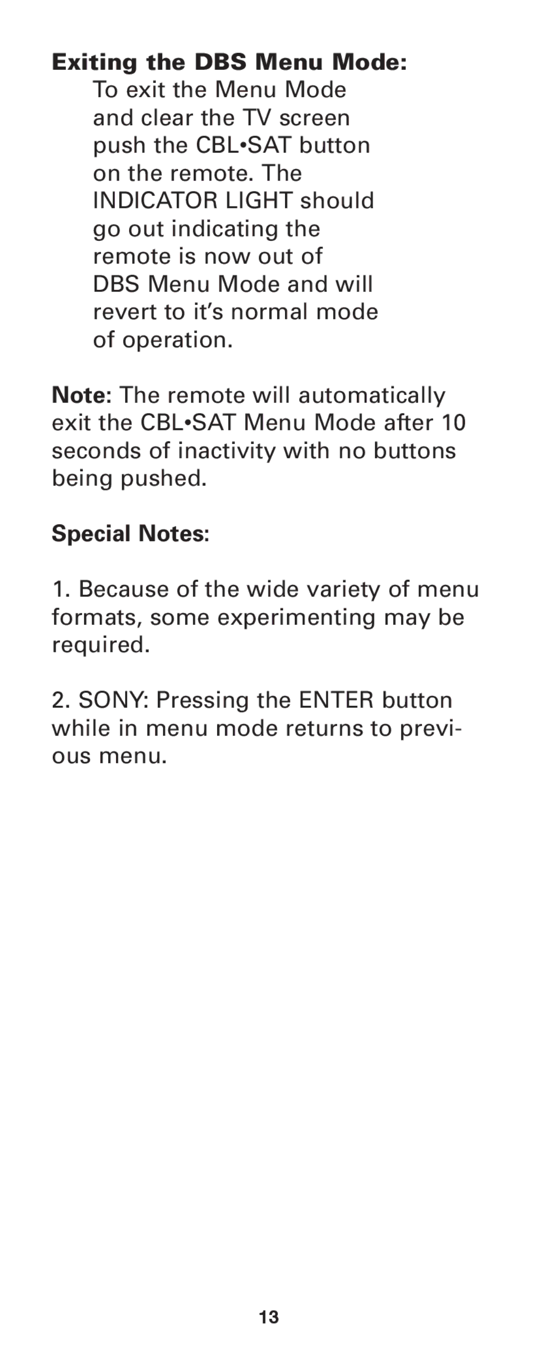 Jasco RM24933 instruction manual Special Notes 