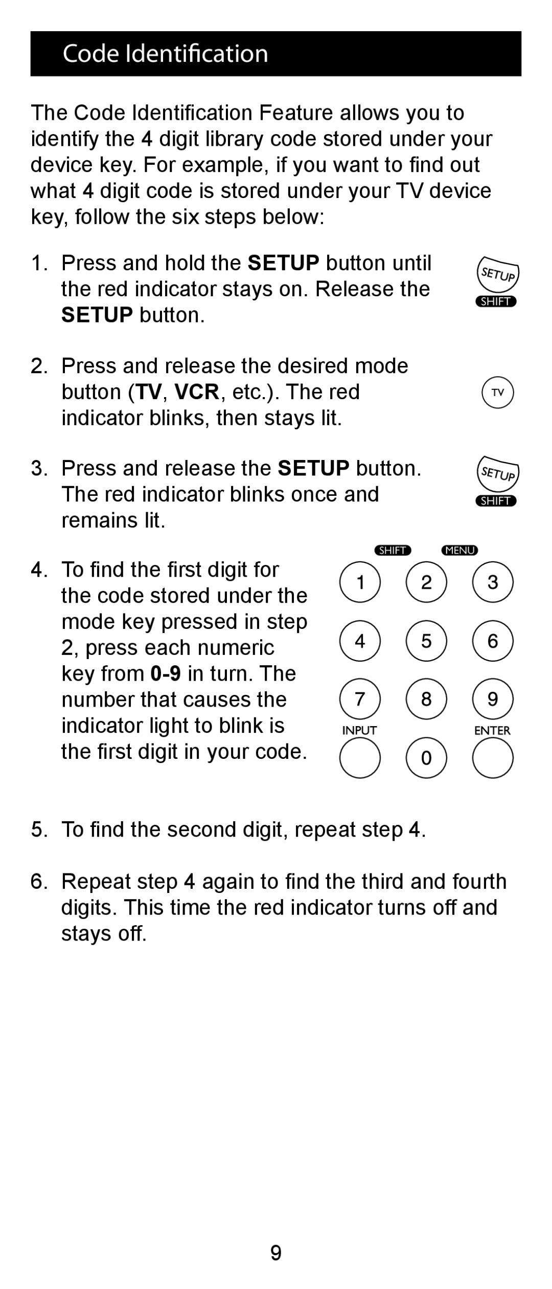 Jasco RM24993 instruction manual Code Identification 