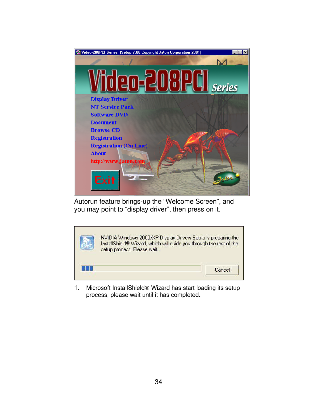 Jaton VIDEO208PCI64TWIN user manual 