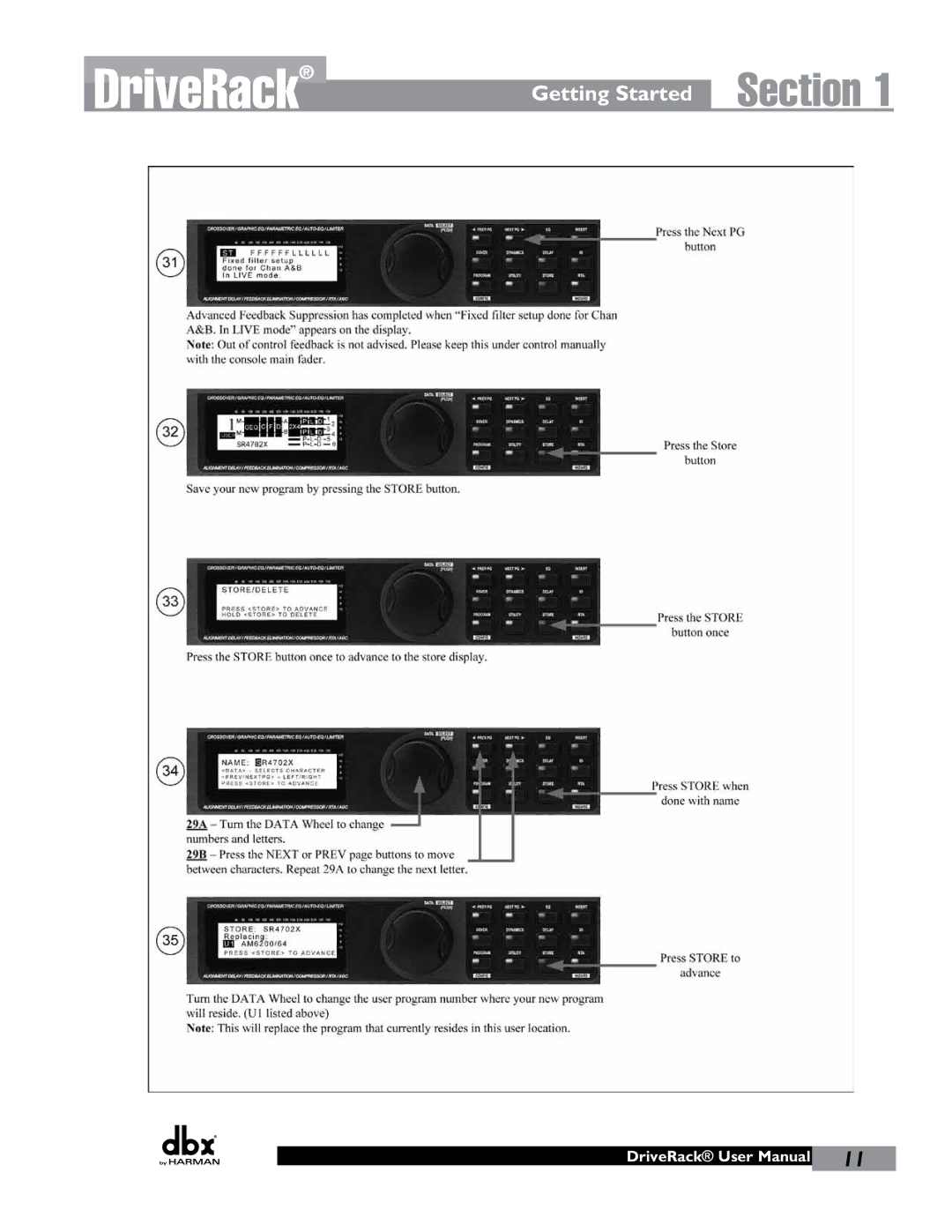 JBL 260 user manual DriveRack 