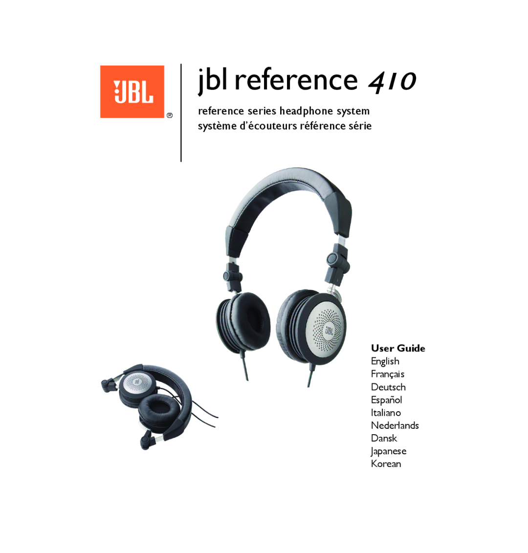 JBL 410 manual Jbl reference 