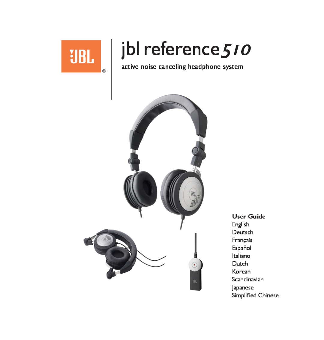 JBL manual jbl reference510, active noise canceling headphone system, User Guide 