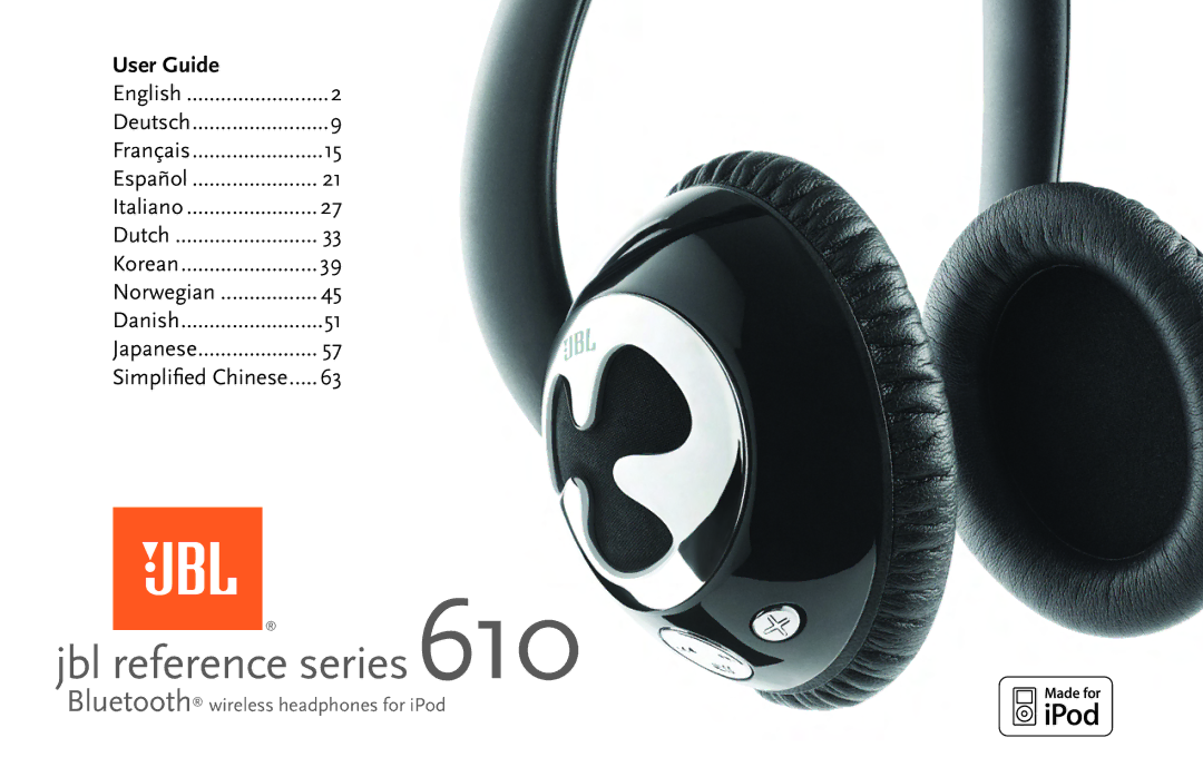 JBL manual Jbl reference series610 