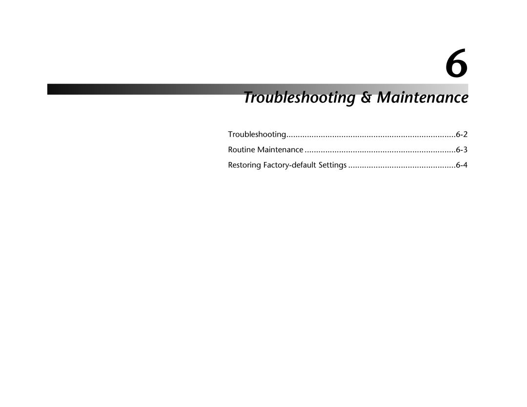 JBL AV1 manual Troubleshooting & Maintenance, Routine Maintenance, Restoring Factory-defaultSettings 