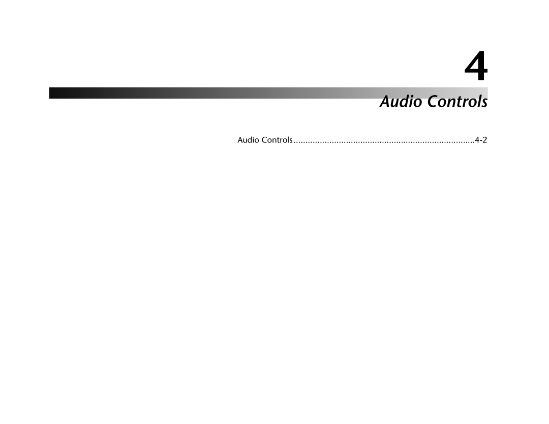 JBL AV1 manual Audio Controls 