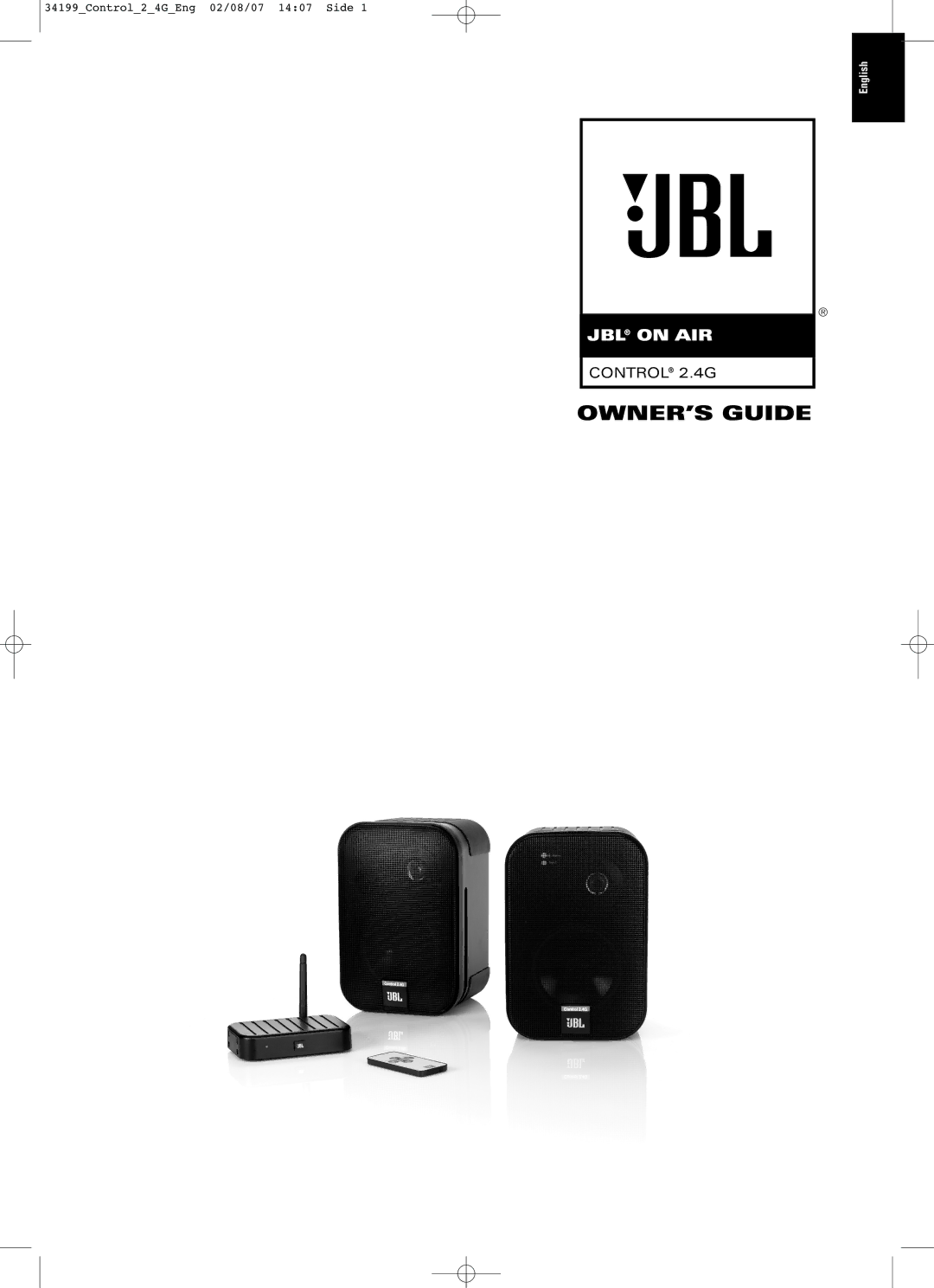 JBL CONTROL 2.4G manual OWNER’S Guide 