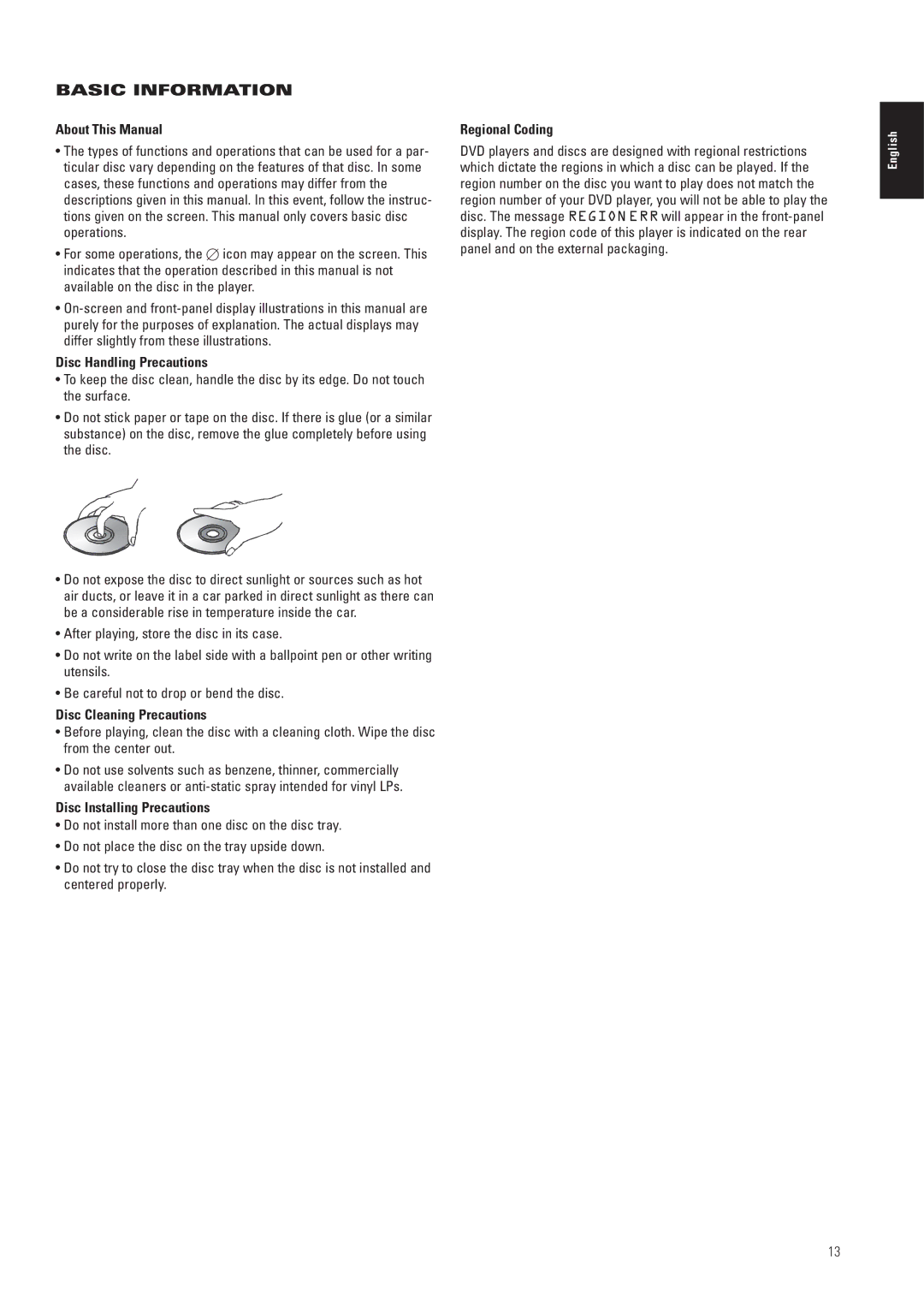 JBL CS5, CS3 manual Basic Information 