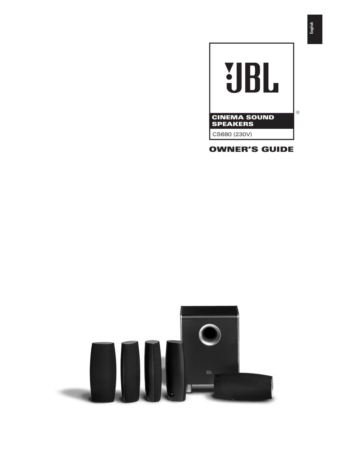 JBL CS680 (230V) manual OWNER’S Guide 