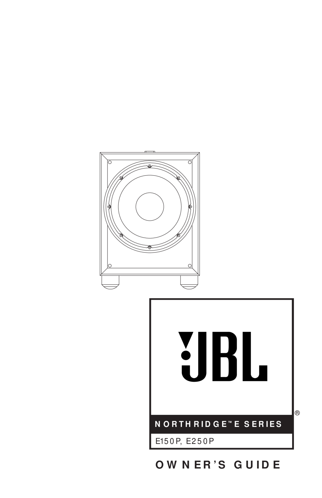 JBL manual Owner’S Guide, Northridge E Series, E150P, E250P 
