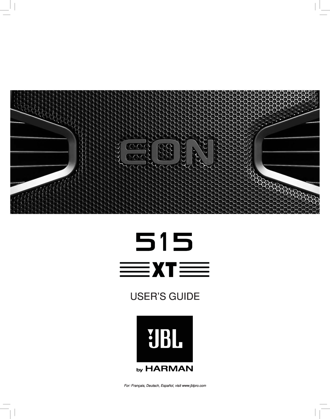 JBL EON515XT manual User’S Guide 