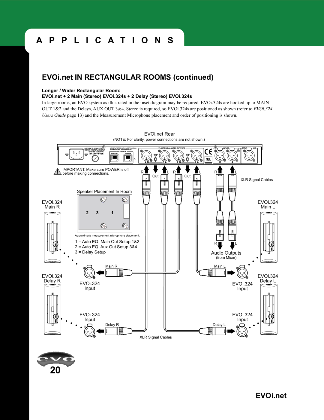 JBL EVOi.net manual EVOi.324 Delay R Input Delay L 