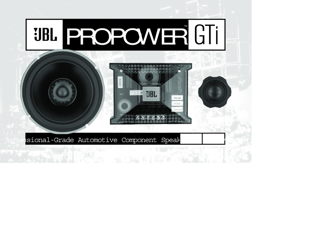 JBL Gti manual Propowertm 