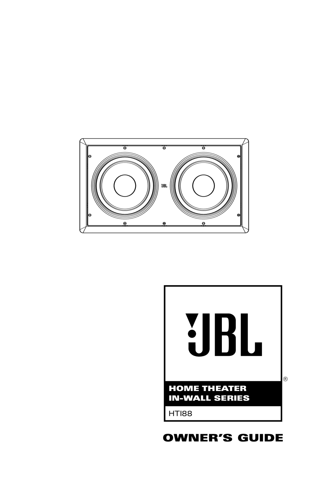 JBL HTI88 manual OWNER’S Guide 