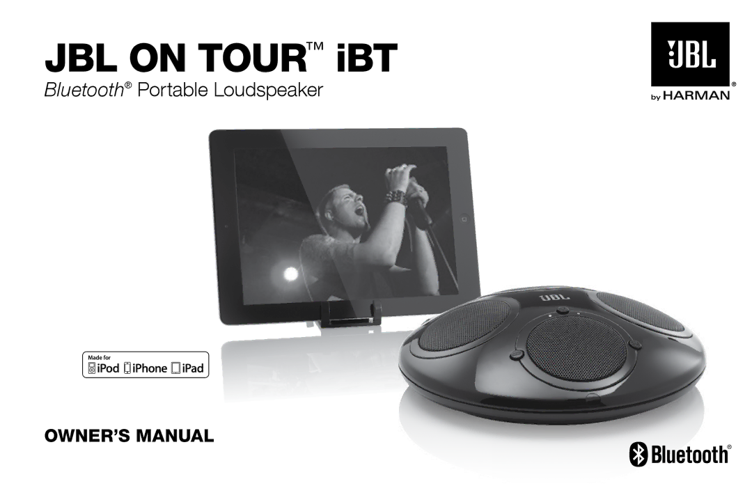 JBL IBT owner manual Jbl On Tour iBT 