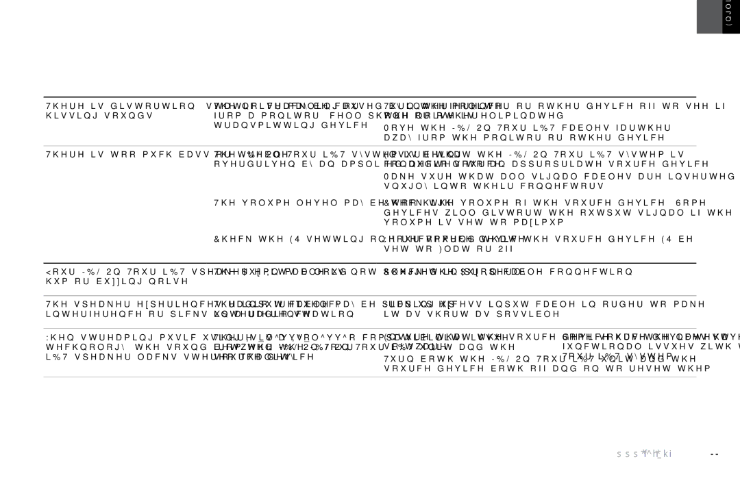 JBL IBT owner manual There is too much bass or treble 