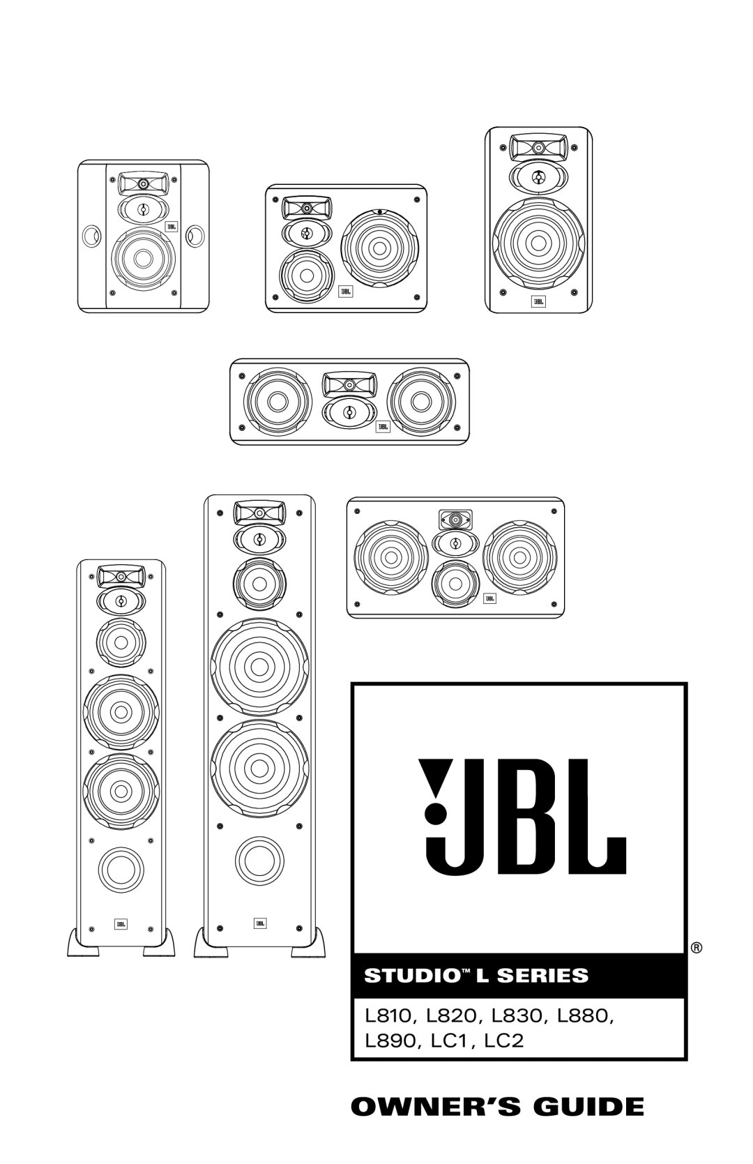 JBL LC1, L890, L810, L880, L830 manual OWNER’S Guide 