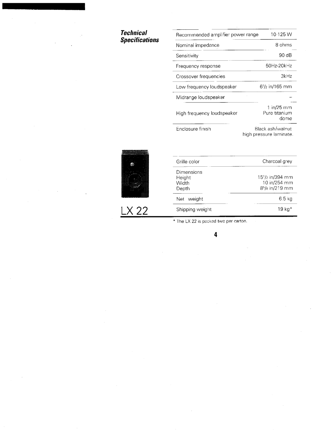 JBL LX manual 