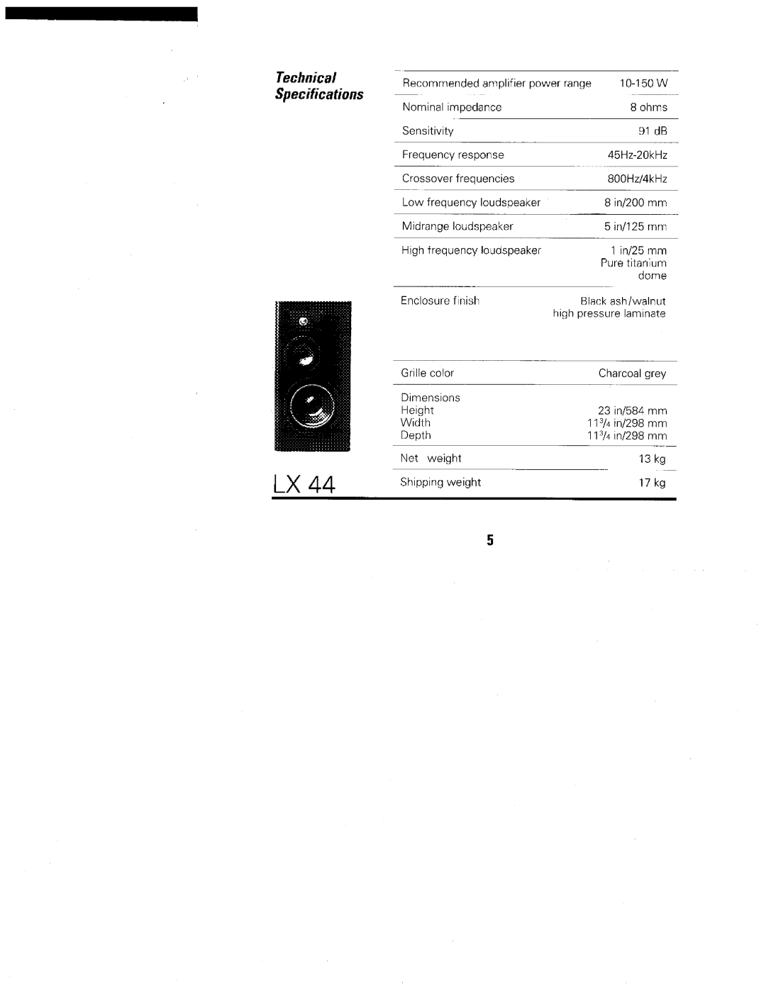 JBL LX manual 