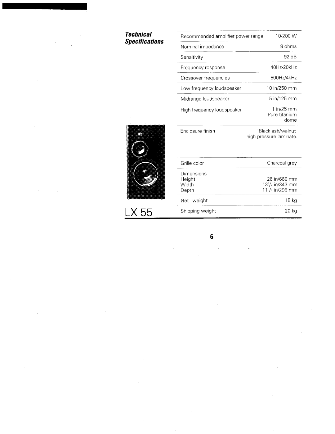 JBL LX manual 