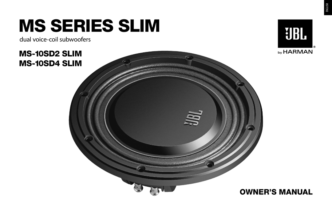 JBL MS-10SD2 SLIM, MS-10SD4 SLIM owner manual MS Series Slim, MS-10SD2 Slim MS-10SD4 Slim 