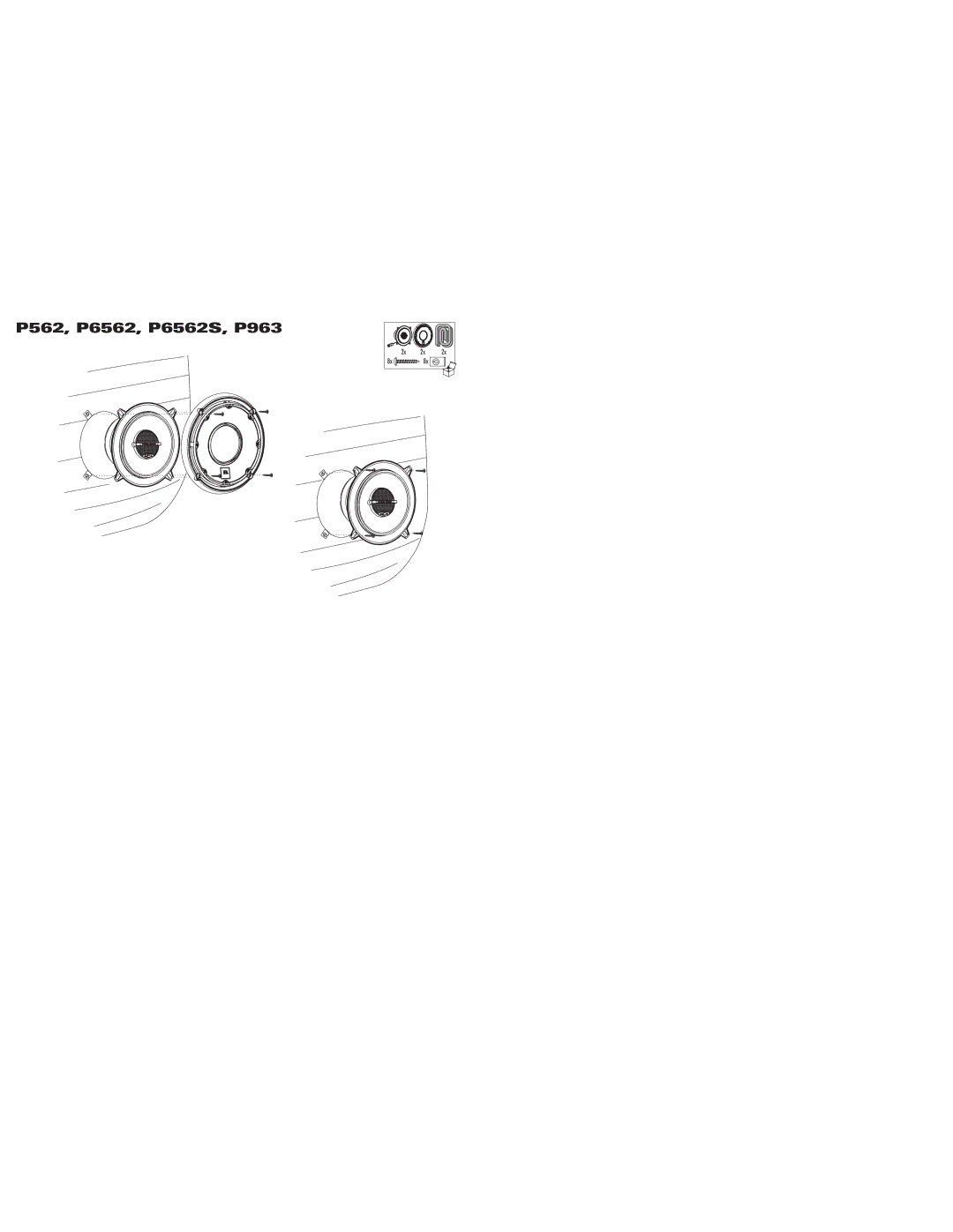 JBL P6462 owner manual P562, P6562, P6562S, P963 