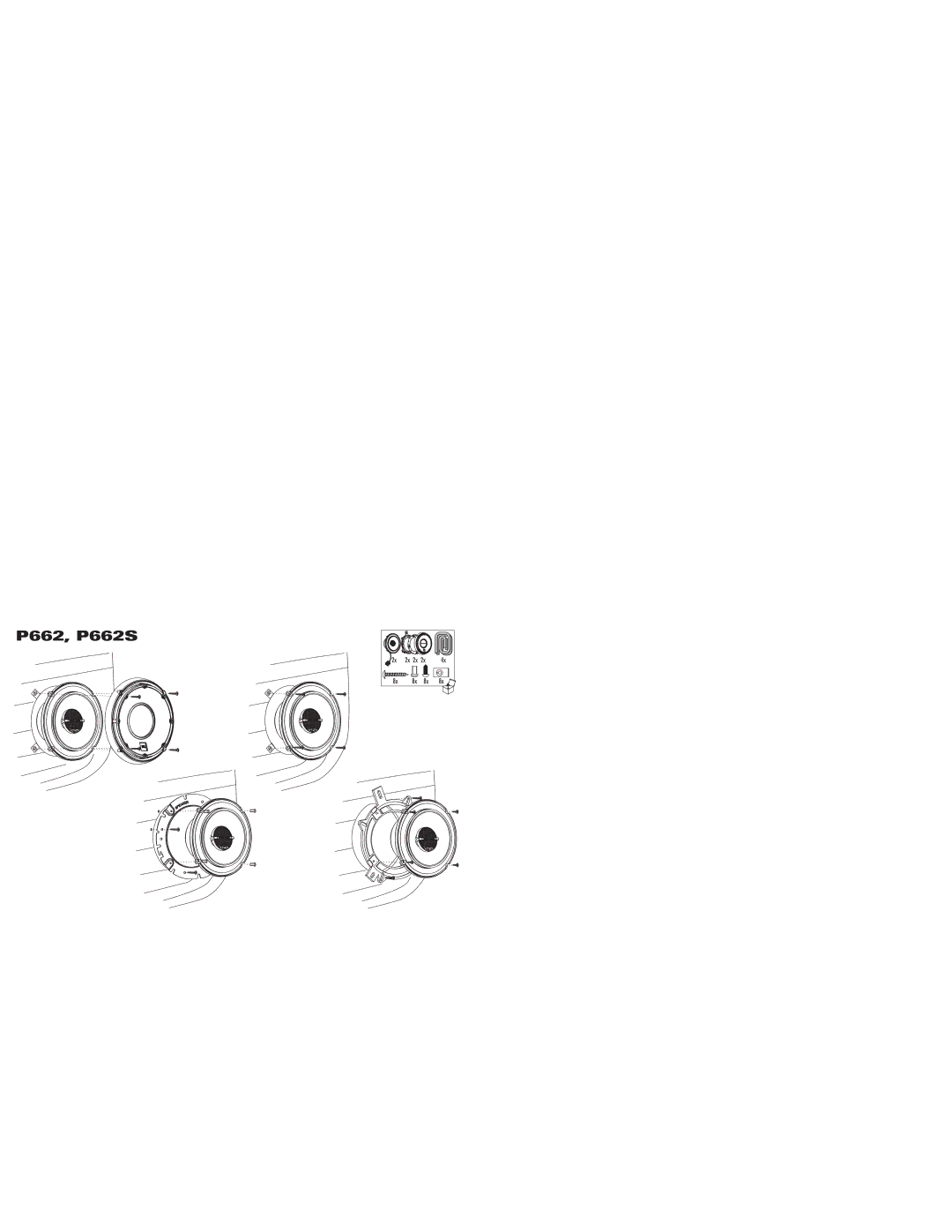 JBL P6562S, P6462 owner manual P662, P662S 