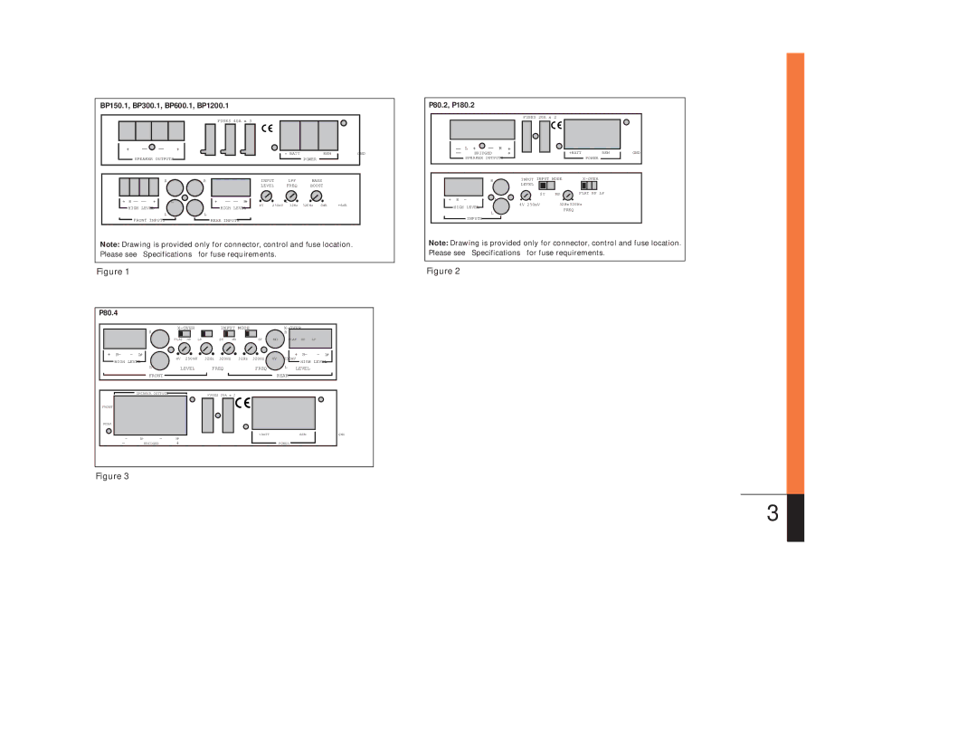 JBL owner manual BP150.1, BP300.1, BP600.1, BP1200.1, P80.2, P180.2, P80.4 