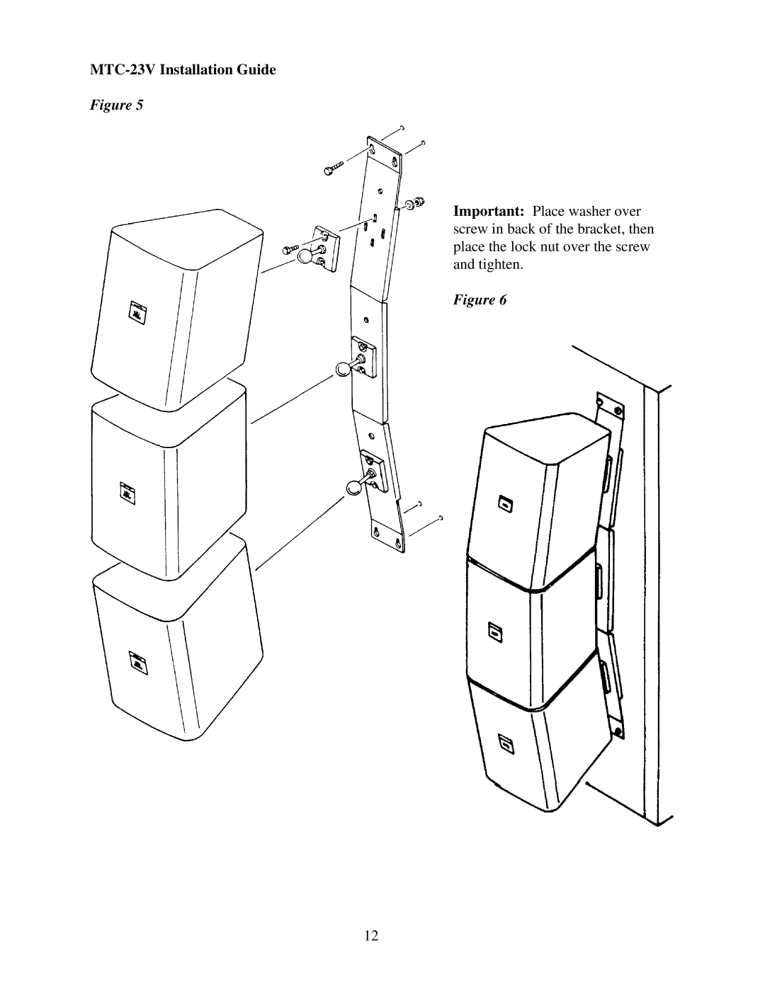 JBL Professional manual MTC-23V Installation Guide 