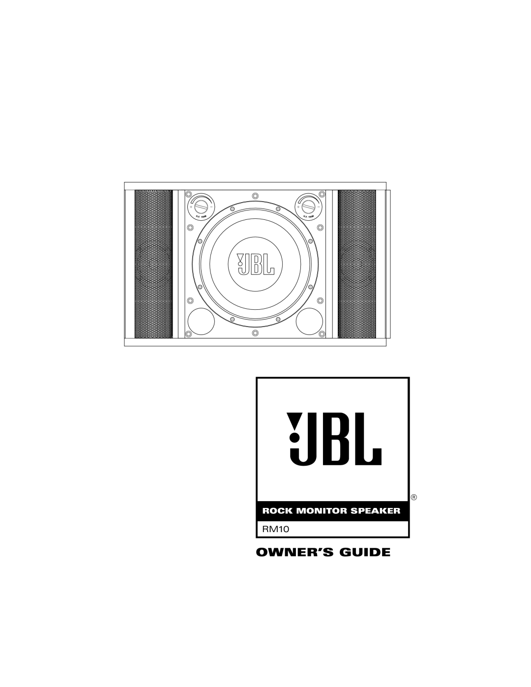 JBL RM10 manual OWNER’S Guide 