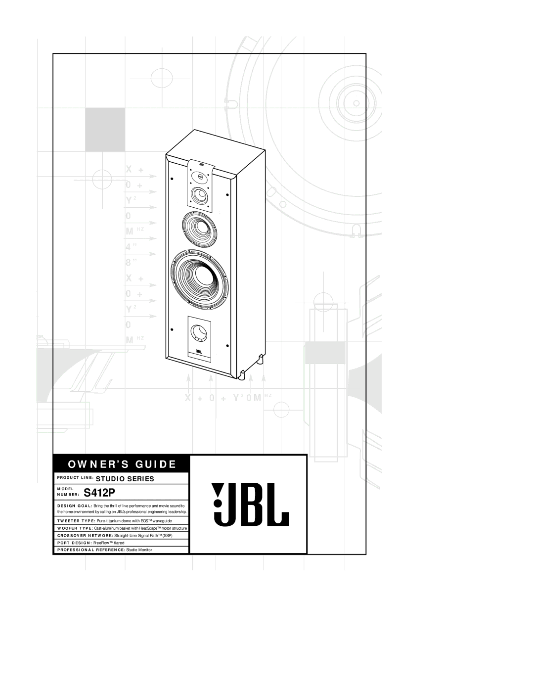 JBL S412P manual N E R ’ S G U I D E 