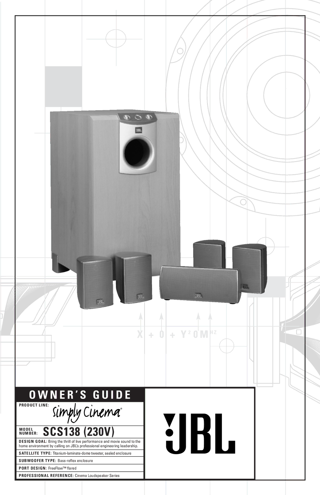 JBL manual Model SCS138 