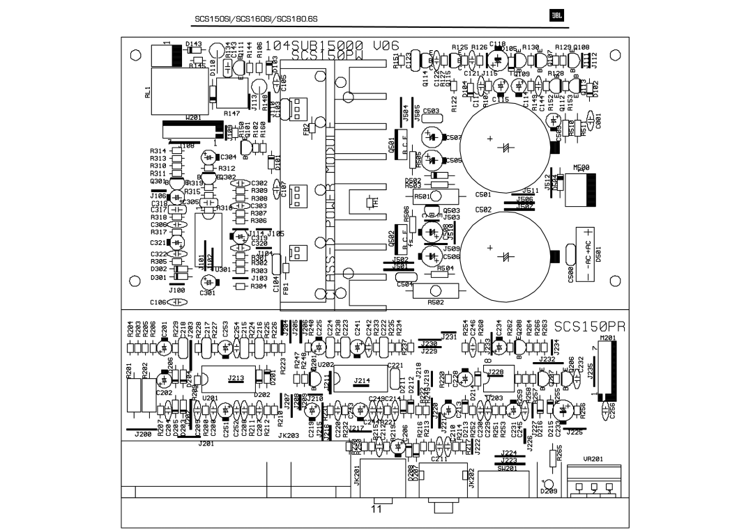 JBL service manual SCS150SI/SCS160SI/SCS180.6S 