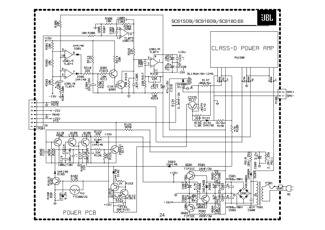 JBL service manual SCS150SI/SCS160SI/SCS180.6S 