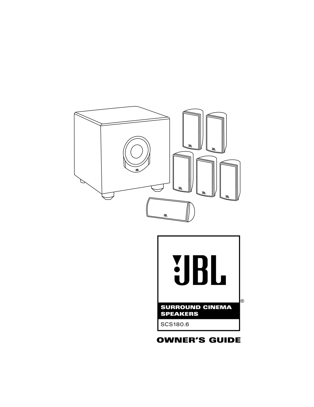 JBL SCS180.6 manual OWNER’S Guide 