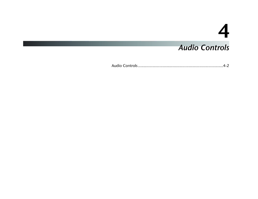 JBL SDP-40HD manual Audio Controls 