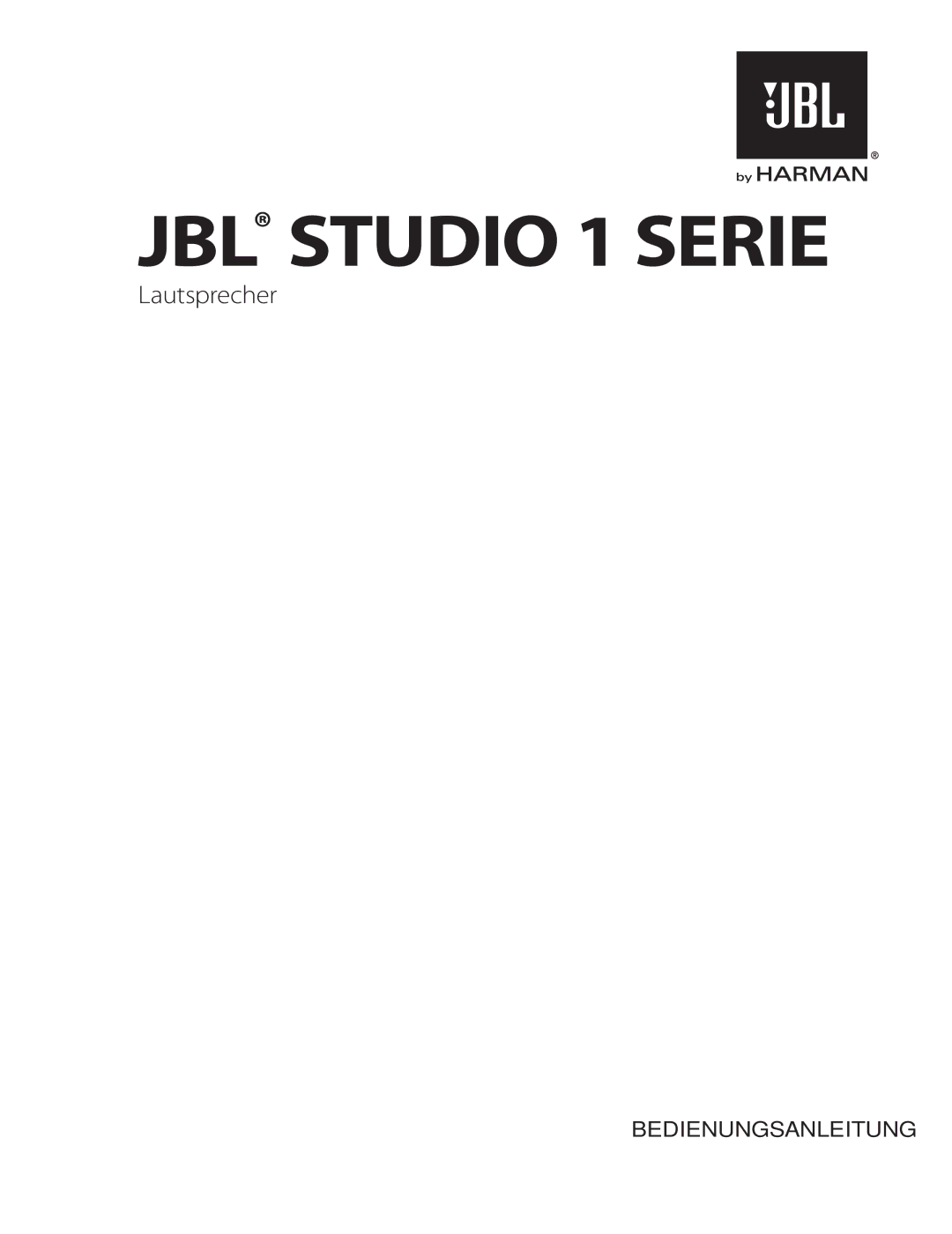 JBL STUDIO180 manual JBL Studio 1 Serie 