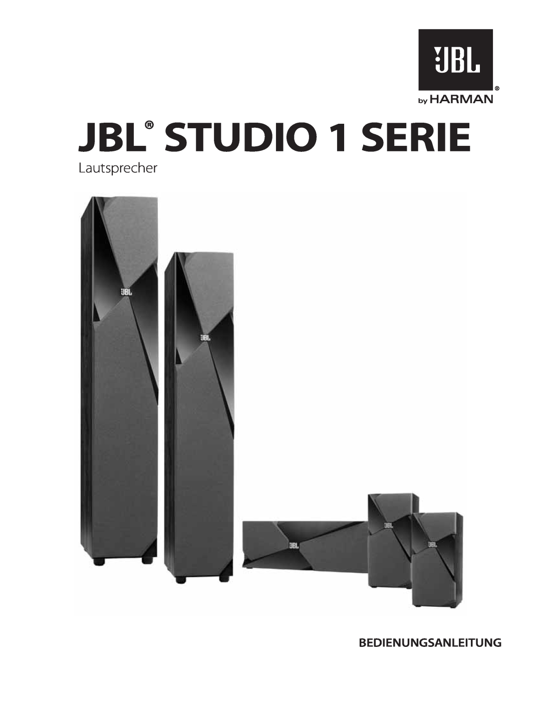JBL STUDIO180 manual JBL STUDIO 1 SERIE, Lautsprecher, Bedienungsanleitung 
