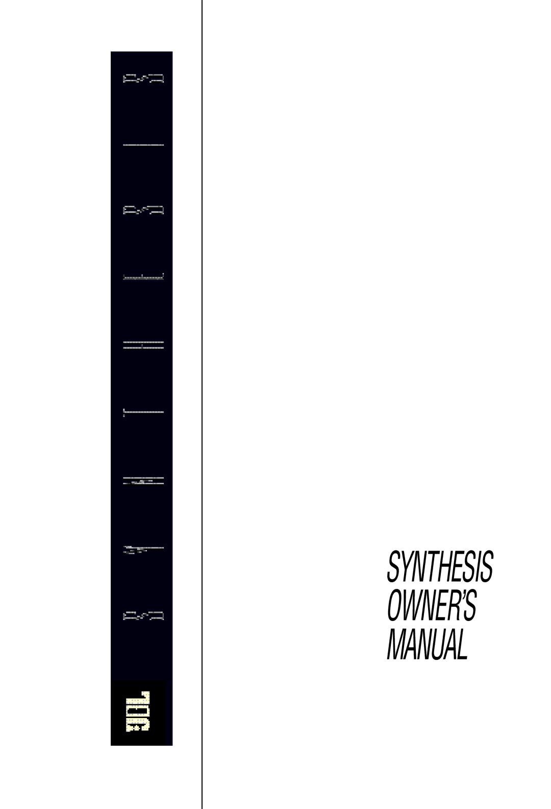 JBL Synthesis owner manual Manual 