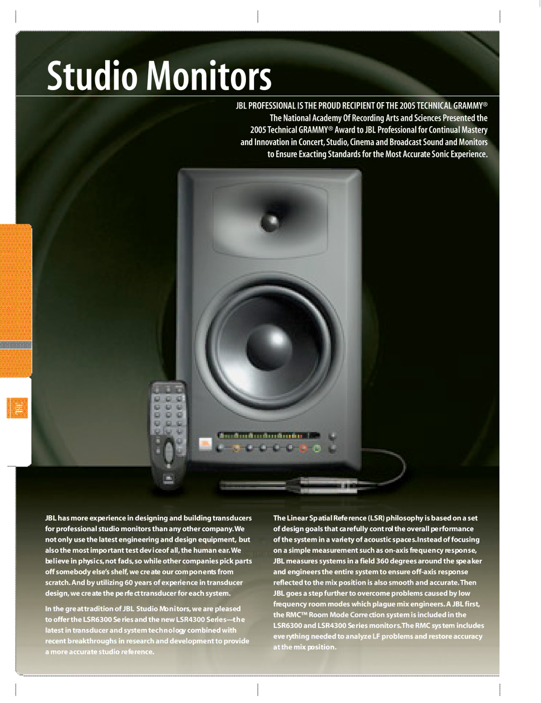 JBM electronic Studio Monitors manual 