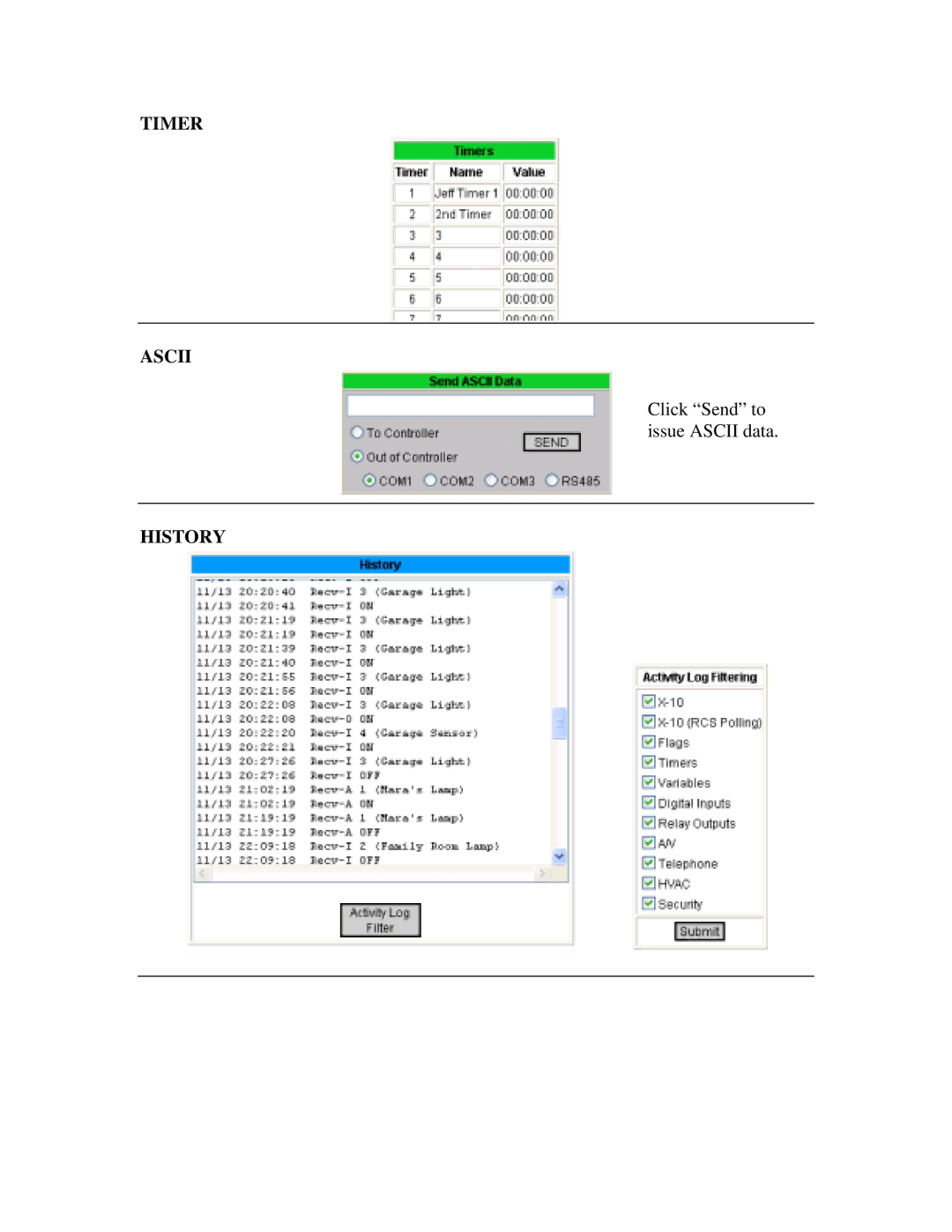 JDS Uniphase RS-232 operation manual Timer Ascii 