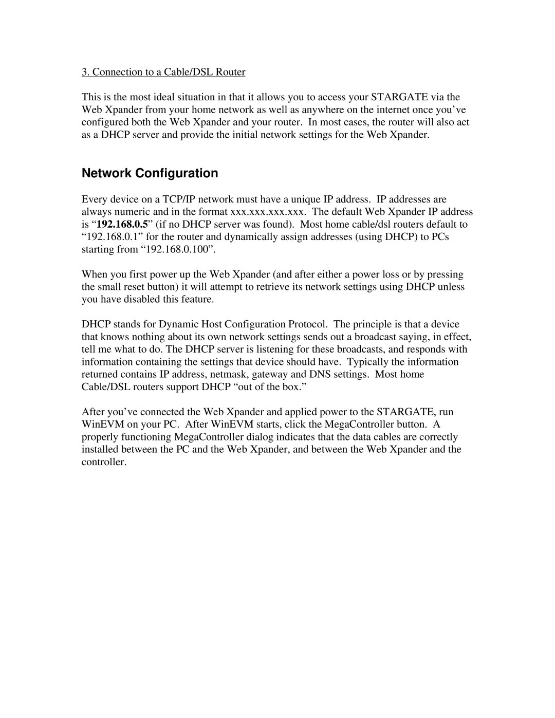 JDS Uniphase RS-232 operation manual Network Configuration 