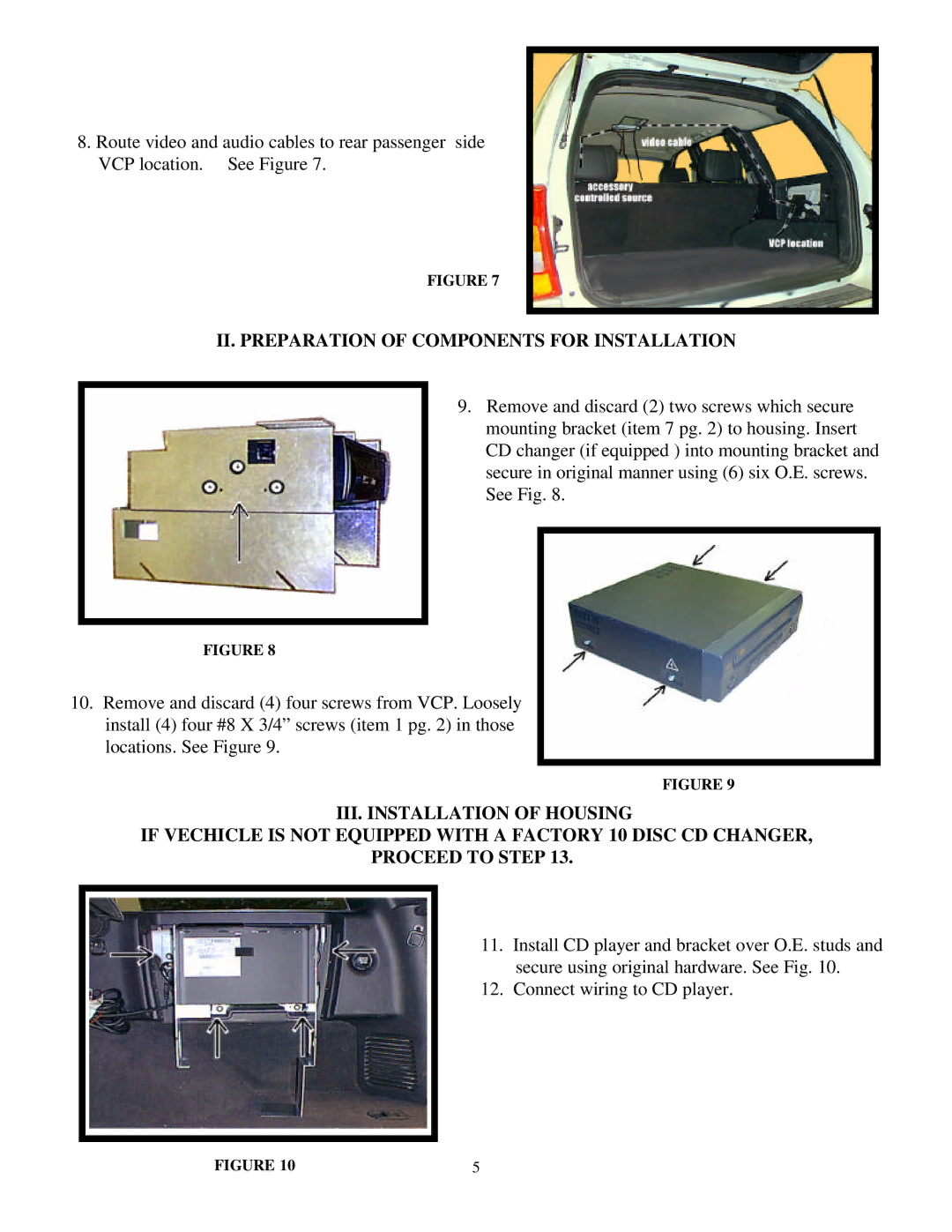 Jeep 50-0283x-018 SERIES, 50-0283x-017 SERIES, 50-0283x-019 SERIES II. Preparation of Components for Installation 