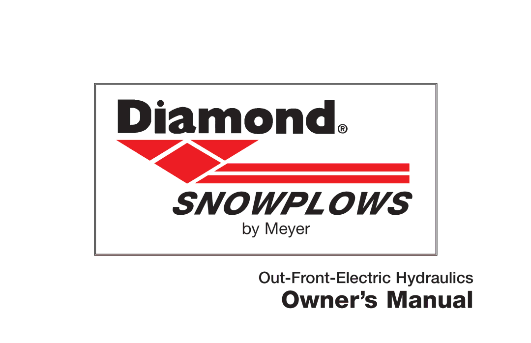 Jeep E-60 owner manual Snowplows 