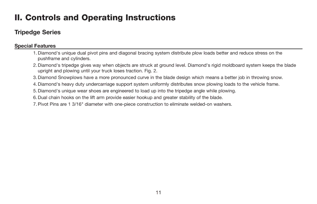 Jeep E-60 owner manual II. Controls and Operating Instructions, Special Features 