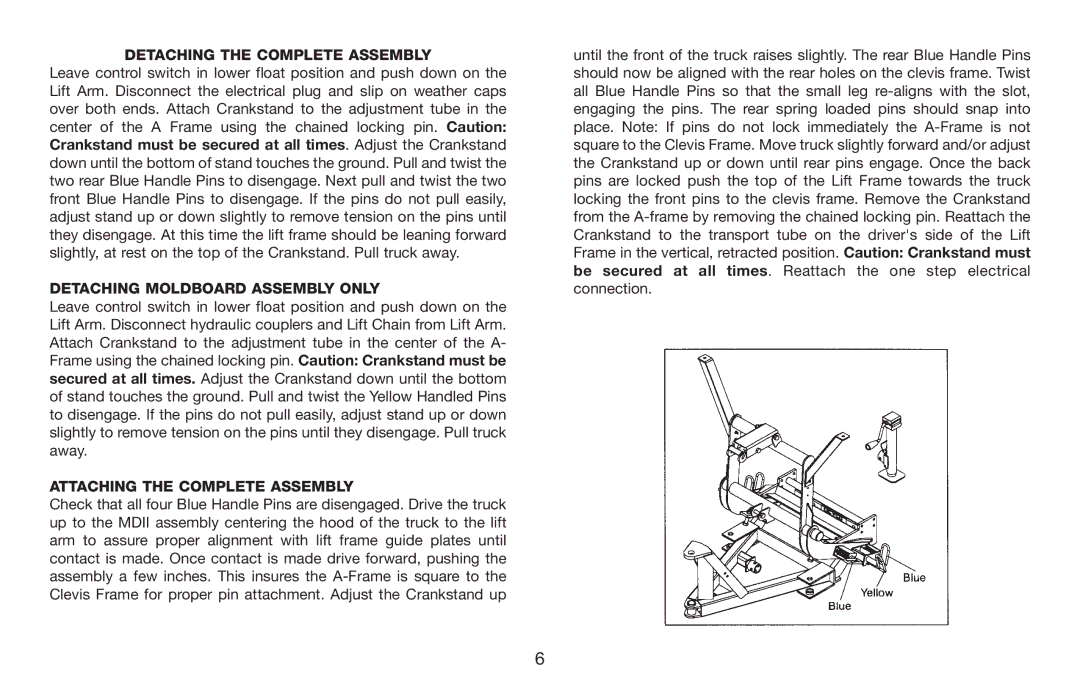 Jeep E-60 owner manual Detaching the Complete Assembly 