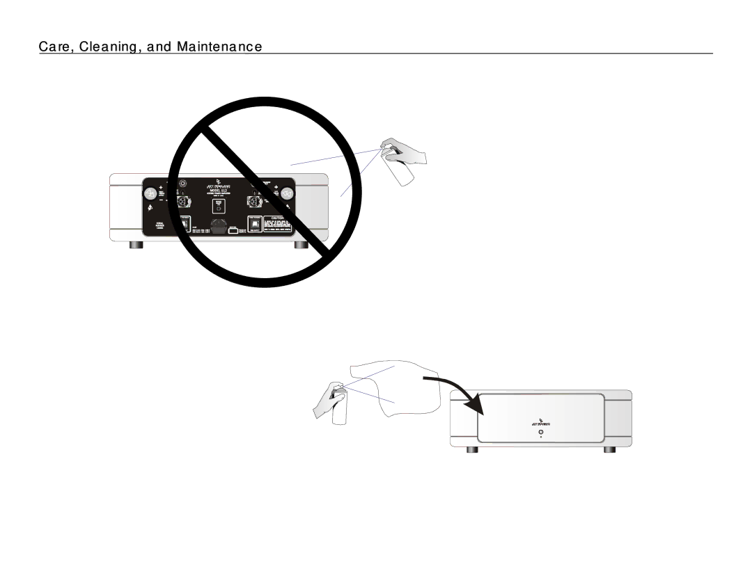 Jeff Rowland Design Group 112 owner manual Care, Cleaning, and Maintenance 