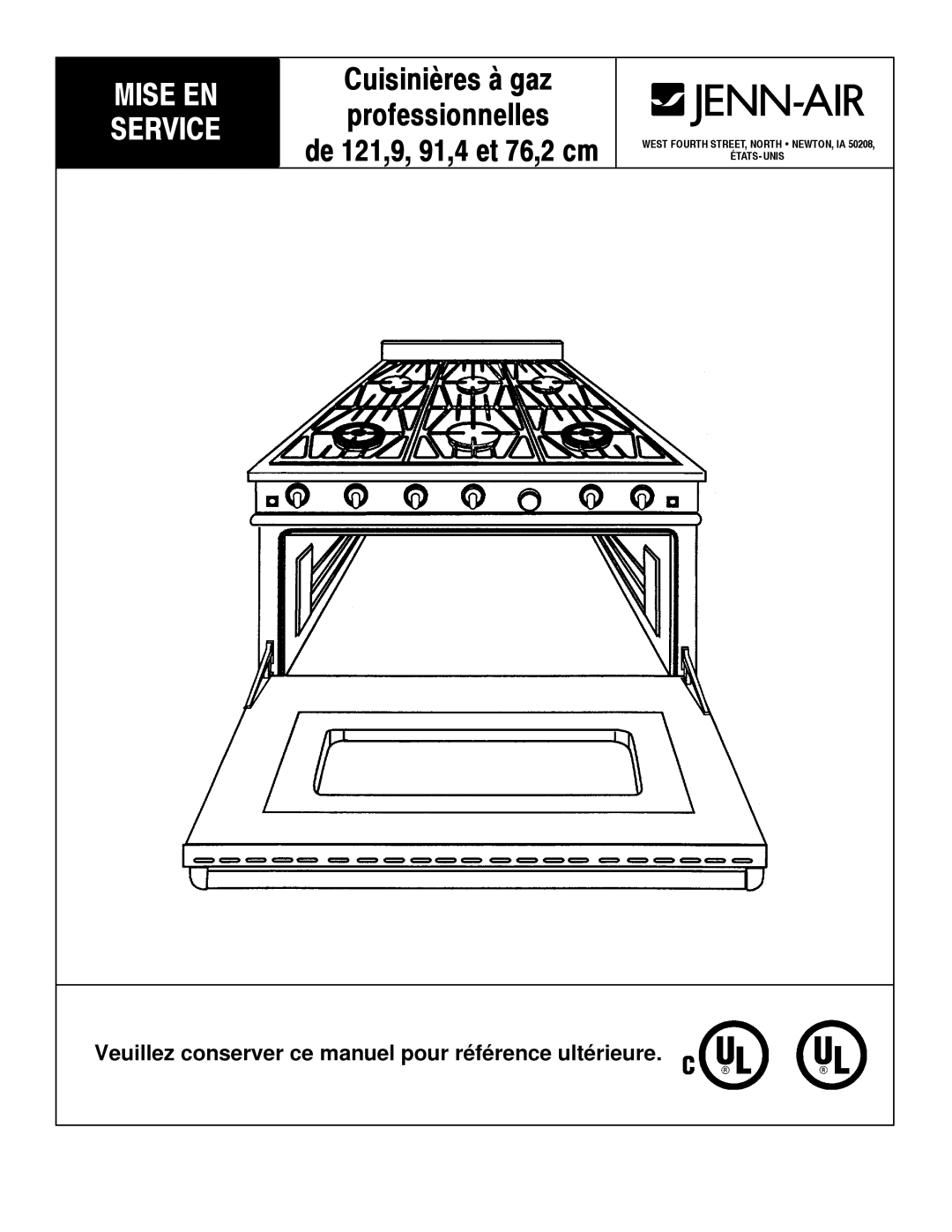 Jenn-Air 30, 36 manual Mise EN 